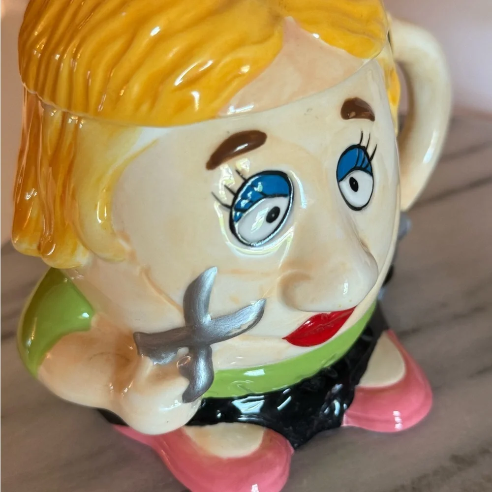 XPRES Funny Character Mug Novelty Coffee Mug Blonde Girl Gag Gift Cup